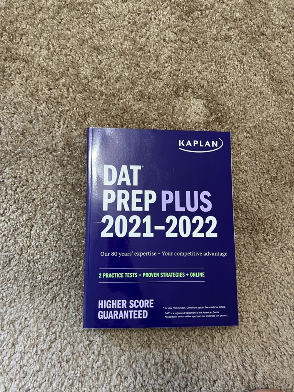 Kaplan DAT Prep Plus 2021-2022 Study Guide - Purple Cover